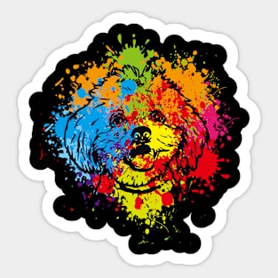 Maltese watercolor Sticker